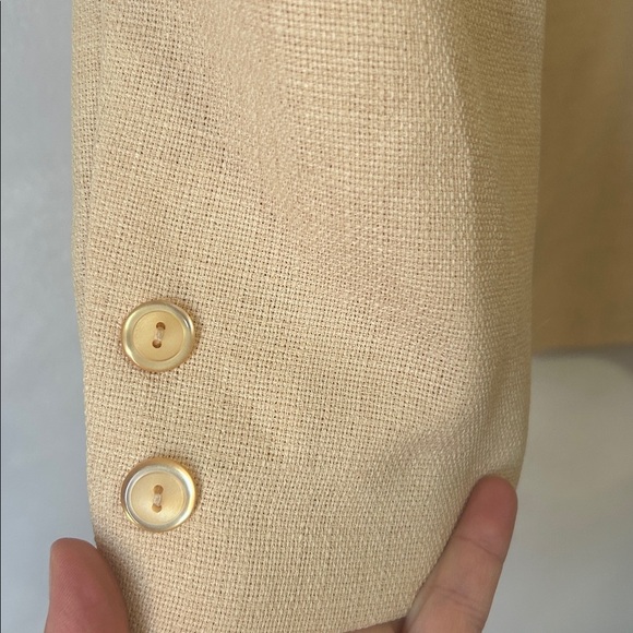 Vintage butter yellow blazer suit jacket y2k size S-M - Picture 4 of 5